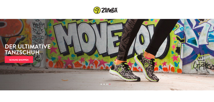 Zumba Schuhe auf zumba.com