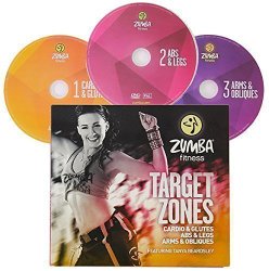  Zumba Fitness Target Zones 3 DVDs