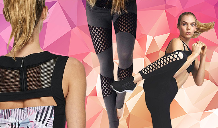 Sexy Sportbekleidung mit Cut-Outs